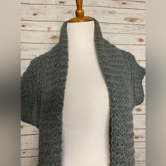 BCBGMaxAzria chunky knit open front cardigan sweater - Picture 2 of 6